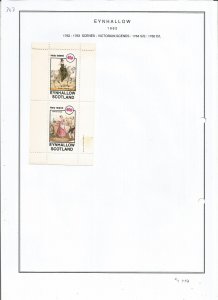 EYNHALLOW -1982 - Victorian Scenes - Sheets - Mint Light Hinged - Private Issue