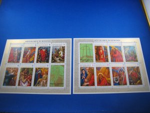 BURUNDI 1970  -  SCOTT # 328a & C125a  EASTER 2 S/Ss    MNH