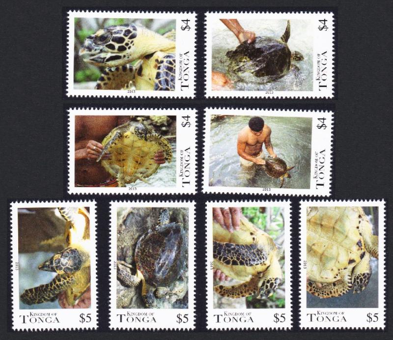 Tonga Turtles 8v SG#1665-1672 SC#1197-1198 CV£30+ SALE BELOW FACE VALUE