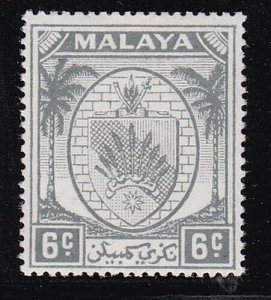 Album Treasures Malaya Negri Sembilan Scott # 43  6c  Coat of Arms  MH