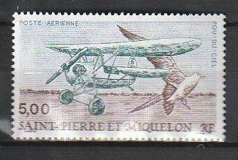 1990 St. Pierre and Miquelon - Sc C66 - MNH VF - 1 single - Flying Flea & Bird