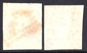 FRANCE 19, 20b DOT CANCELS SHADES x2 $158