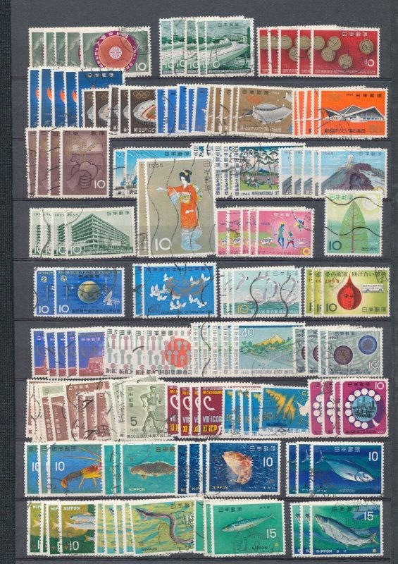 Japan 1950s/60s Sport Art Birds M&U Collection (Apx 500+Stamps) ZK1120