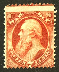 U.S. #O87 MINT NG FAULTS