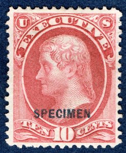 [sto112] 1875 Scott#O14S MNGAI 10c Carmine cv:$67.50