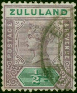 Zululand 1894 1/2d Dull Mauve & Green SG20 Fine Used (2)