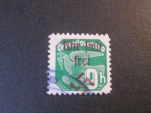 Czechoslovakia P20 MAHR.OSTRAU WIR SIND FREI OVERPRINT FU