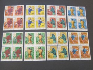 Bhutan 1968 Sc 97-97G Olympic BLK(4) set MNH