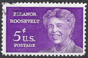 United States #1236 5¢ Eleanor Roosevelt (1963). Used.