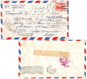 United States Marine Corps 6c DC-4 Skymaster 1953 Sloansville, N.Y. Airmail t...