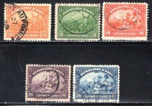 Haiti #310-314   Used   VF  CV $2.10  ...  2650085