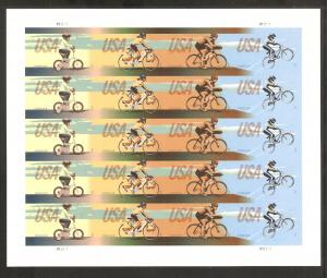 #4687 Bycycling Forever Full Sheet Mint NH