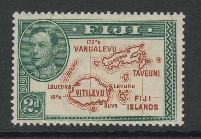 Fiji, Scott 120 var (SG 253 var), MHR, Diagonal Scratch Through 2