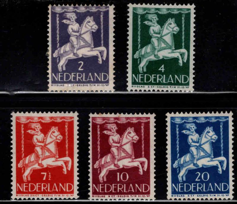 Netherlands Scott B170-B174 MH* semi-postal Merry go Round set