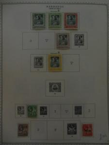 BARBADOS : Beautiful Very Fine, Mint collection on album pages SG Cat £1,001.00