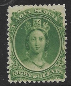 Nova Scotia 11 1860 81/2c   fine mint nh