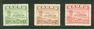 Nauru #17/18a/19a  Multiple