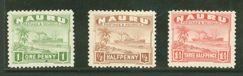 Nauru #17/18a/19a  Multiple