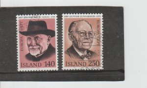 Iceland  Scott#  528-529  Used  (1980 Europa)