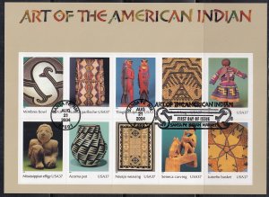 Scott 3873 FDC - Art of the American Indian