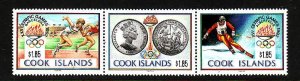 Cook Islands-Sc#1039-unused NH set-Sports-1992 Olympics-1990-