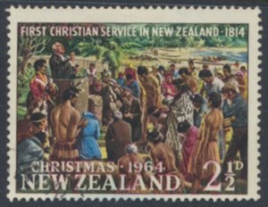 New Zealand  SC# 366 Used  Christmas 1964  see details & scans             