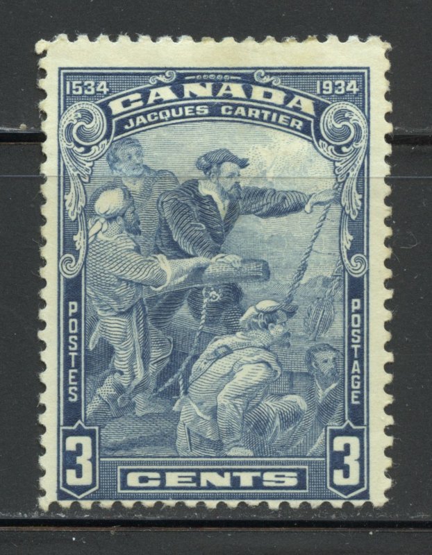 Canada Scott 208 Unused HROG - 1934 Cartier's Arrival at Quebec - SCV $4.00
