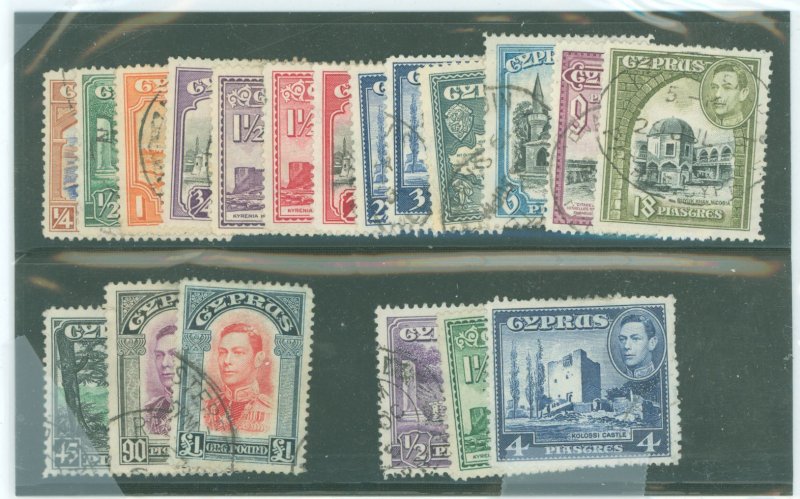 Cyprus #143-155/164-166 Used Single (Complete Set)