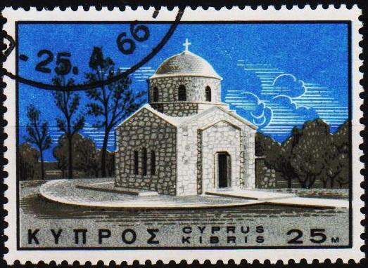 Cyprus. 1966 25m S.G.275 Fine Used