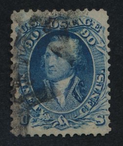 U.S. 72 USED F-VF 90c BLUE WASHINGTON