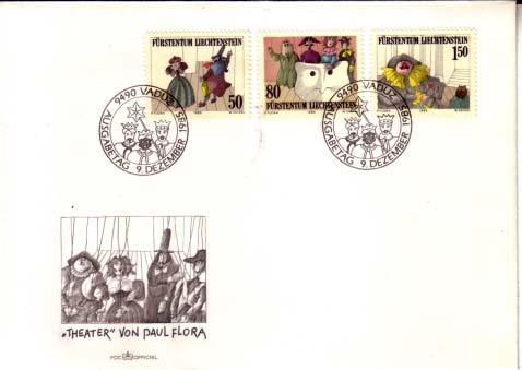 Liechtenstein, First Day Cover, Toys