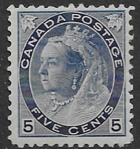 Canada 79   1898   5 cents  fine mint  hinged