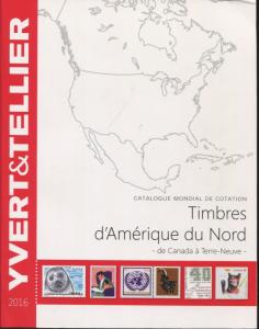 2016 French Yvert & Tellier North America USA Canada Mexico Stamp Catalogue