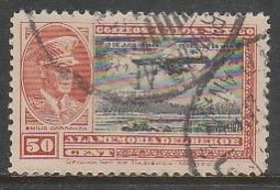 MEXICO C9, 50¢, CAPT. EMILIO CARRANZA SINGLE. USED. F-VF. (974)