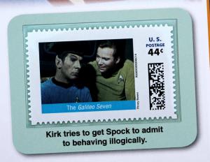 STAR TREK 2011 Pitney Bowes 44 Cent Large Stamp Panel The Galileo Seven #14