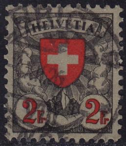 Switzerland - 1924 - Scott #203 - used - Coat of Arms