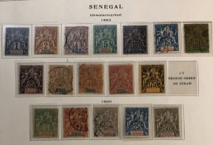 Senegal 35-51 Mint and Used, Scott Catalogue $226.50
