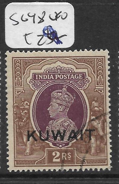 KUWAIT (PP0802B) ON INDIA    KGVI  2R  SG 48  VFU