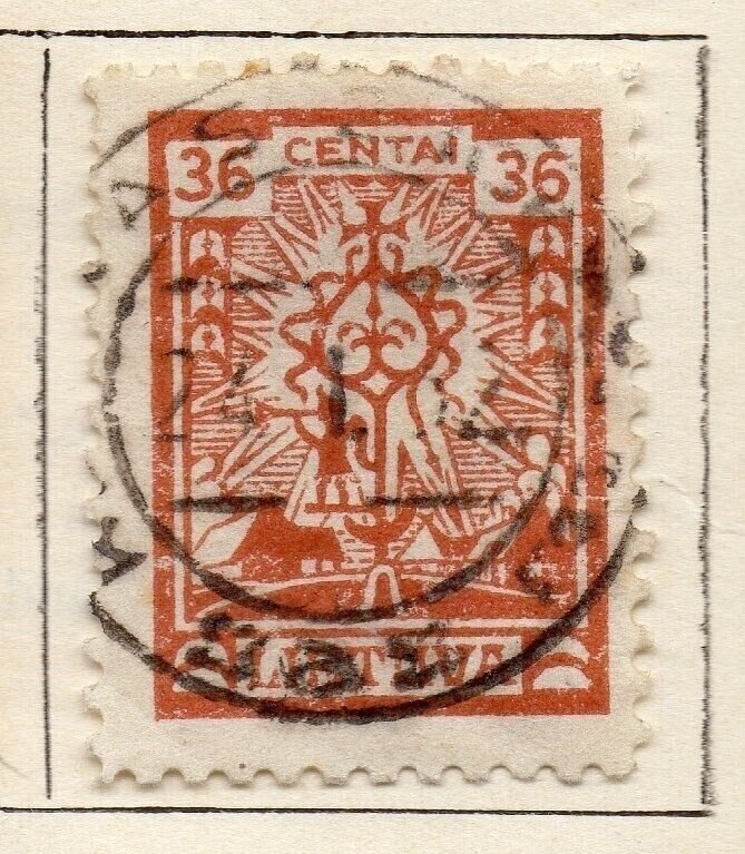 Lithuania 1923 Early Issue Fine Used 35c.