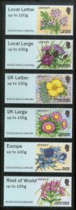 Jersey 2020 Coastal Flowers Post & Go Stamps Flora 6v MNH # 6373