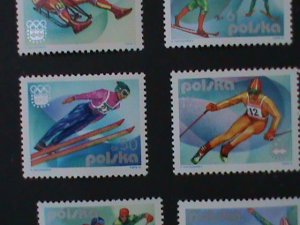 ​POLAND-SC#2137-42 12TH WINTER OLYMPIC GAMES-INNSBRUCK-MNH VF COMPLETE SET