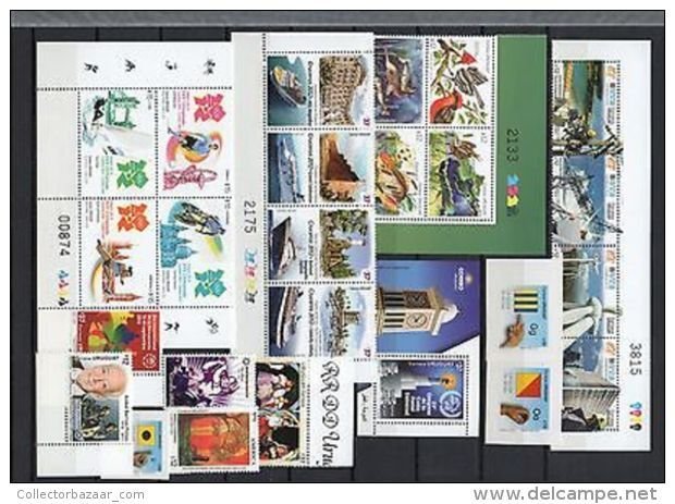 Uruguay MNH stamp collection complete year set 2010 to 2014  Catalog value $800