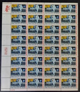 US #C76, 10¢ Moon Landing, Complete sheet of 32, og, NH, VF