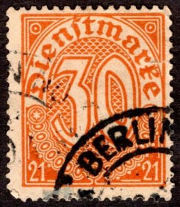 1920, Germany 30pf, Used, tear, Sc OL13