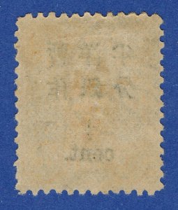 [mag440] CHINA 1897 Scott#47 Dowager 1/2c on 3c mint