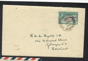 GILBERT & ELLICE ISLANDS COVER (PP0601B) 1945 KGV 1/- COVER TO GB 