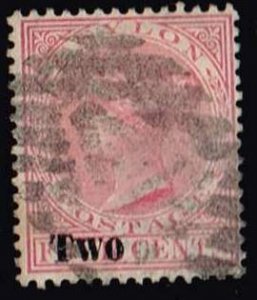 Ceylon 1888, Sc.#146 used Queen Victoria (1819-1901)