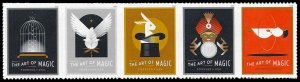 PCBstamps  US #5301/5305a Strip $2.50(5x{50c})The Art of Magic, MNH, (9)