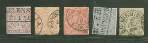 Germany #1/3-6 Used Multiple