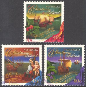 Christmas Island 1996 Scott #401-403 Mint Never Hinged